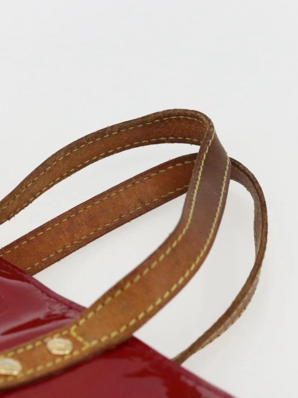 LOUIS VUITTON Monogram Vernis Reade PM Bag Pomme D'amour M91990 LV Auth 169598 - Picture 8 of 15